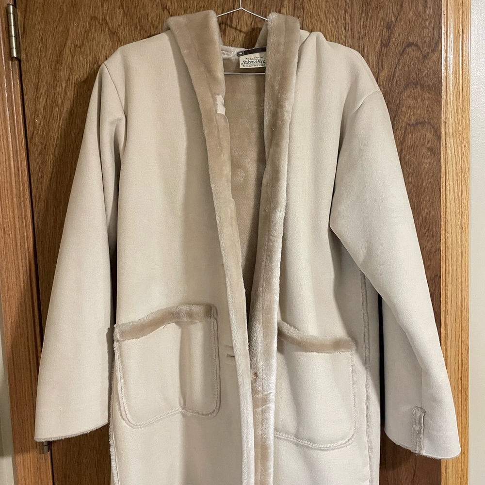 St. John's Bay Tan Faux Fur Jacket